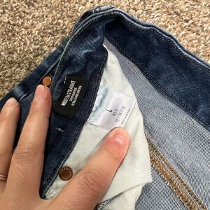 Express High Rise Blue Jeans